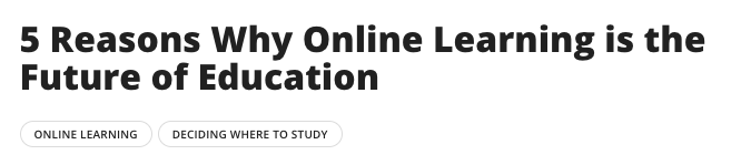 5 reasons why online learning is the future of education