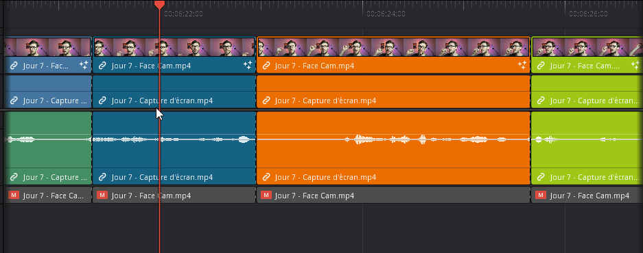 [Z] allows you to cut the part between the last cut and the red cursor